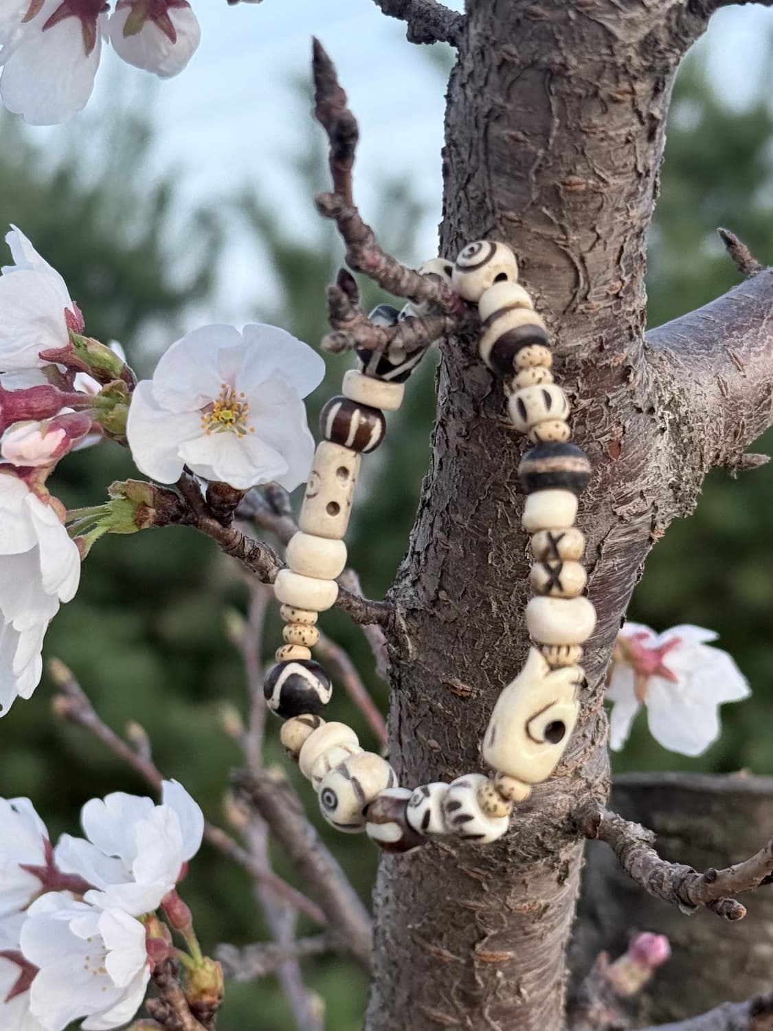 핸드메이드 빈티지무드 비즈 팔찌 상품이미지1