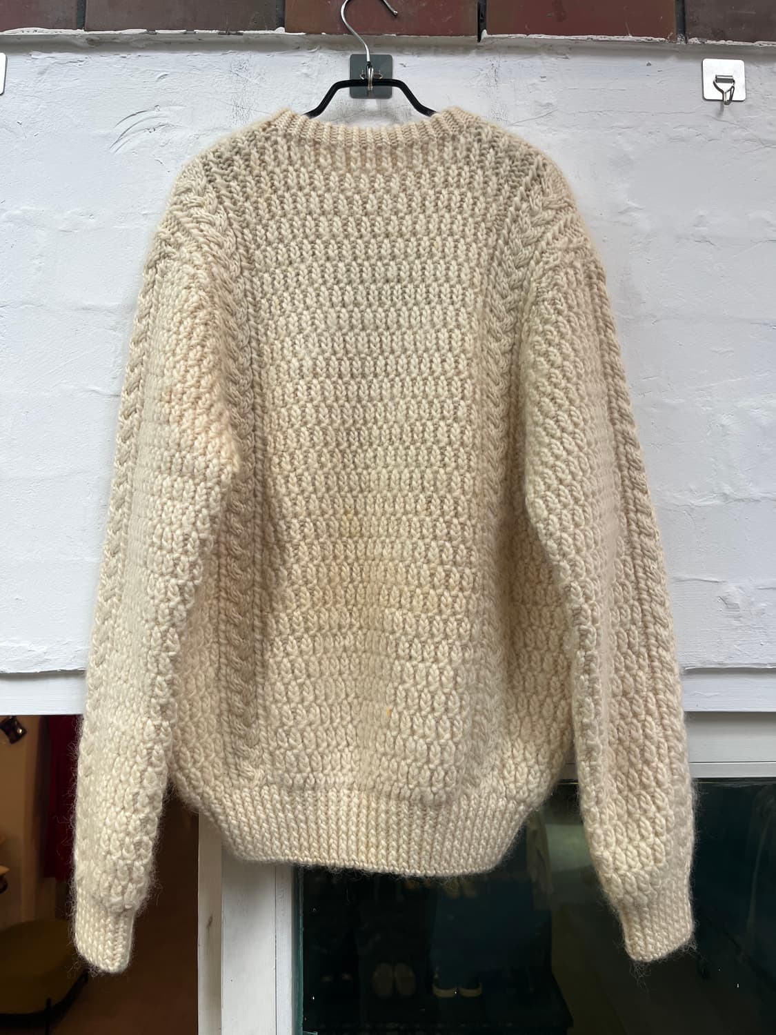 Vtg 양모 핸드메이드 니트 스웨터 F 상품이미지5