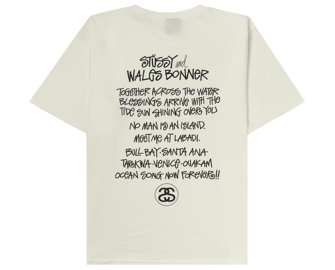 스투시 x 웨일즈 보너 오션 송 티셔츠 상품이미지2