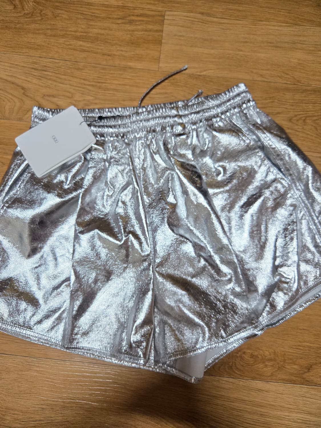오르(ORR)새상품 실버 반바지 상품이미지1