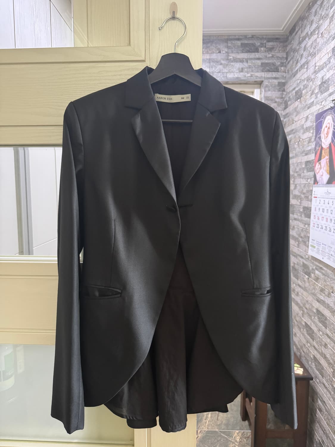 Aaron esh 아론애쉬 블랙 싱글버튼 블레이저 상품이미지7