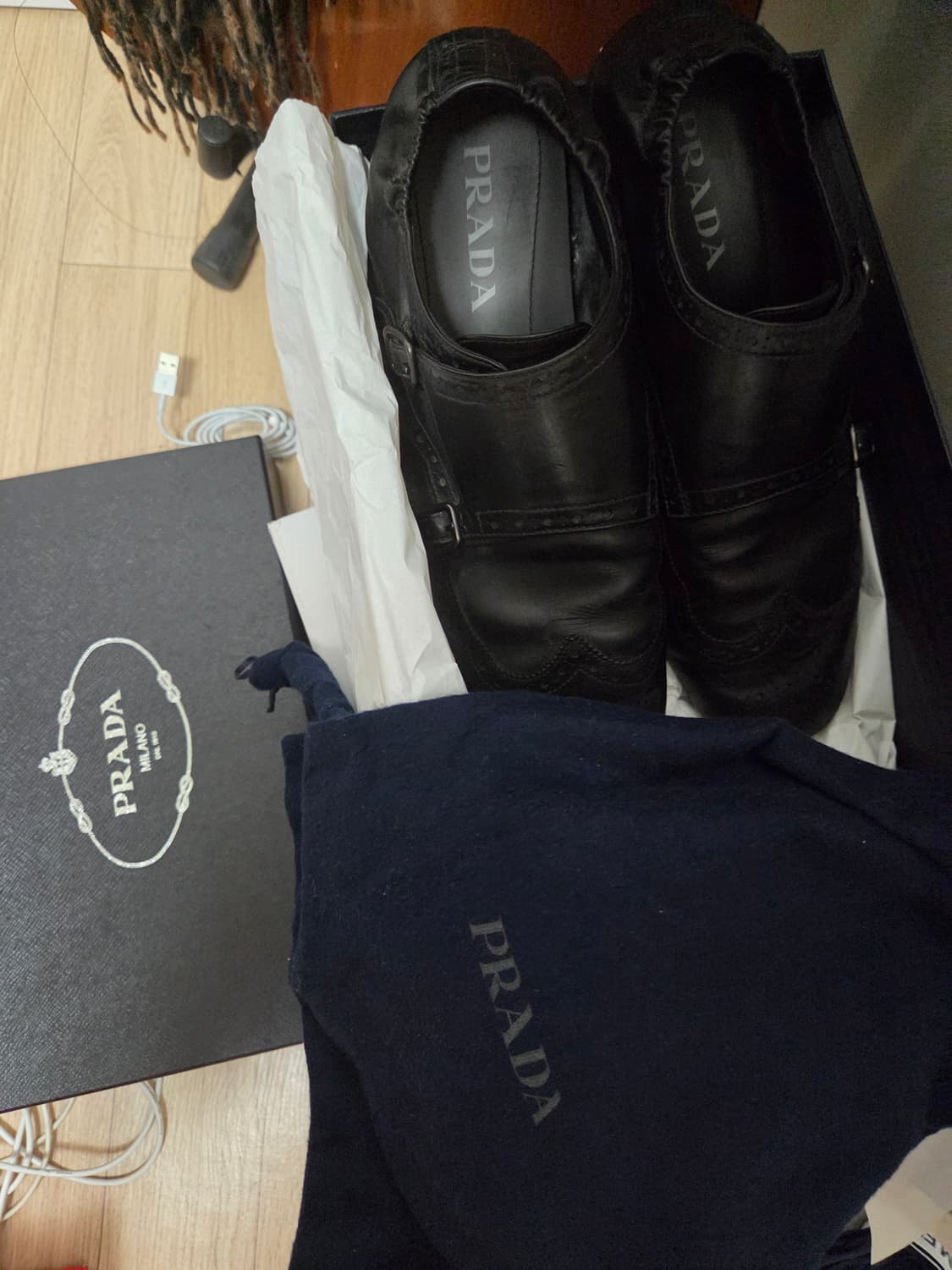 프라다 더블 몽크스트랩 로퍼 상품이미지2