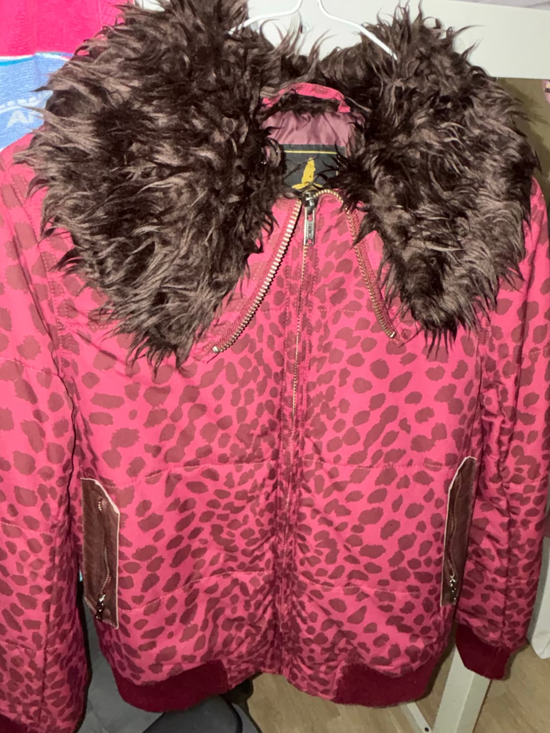 히스테릭글래머 프리마로프트 레오파드 퍼 자켓 점퍼 집업 상품이미지1