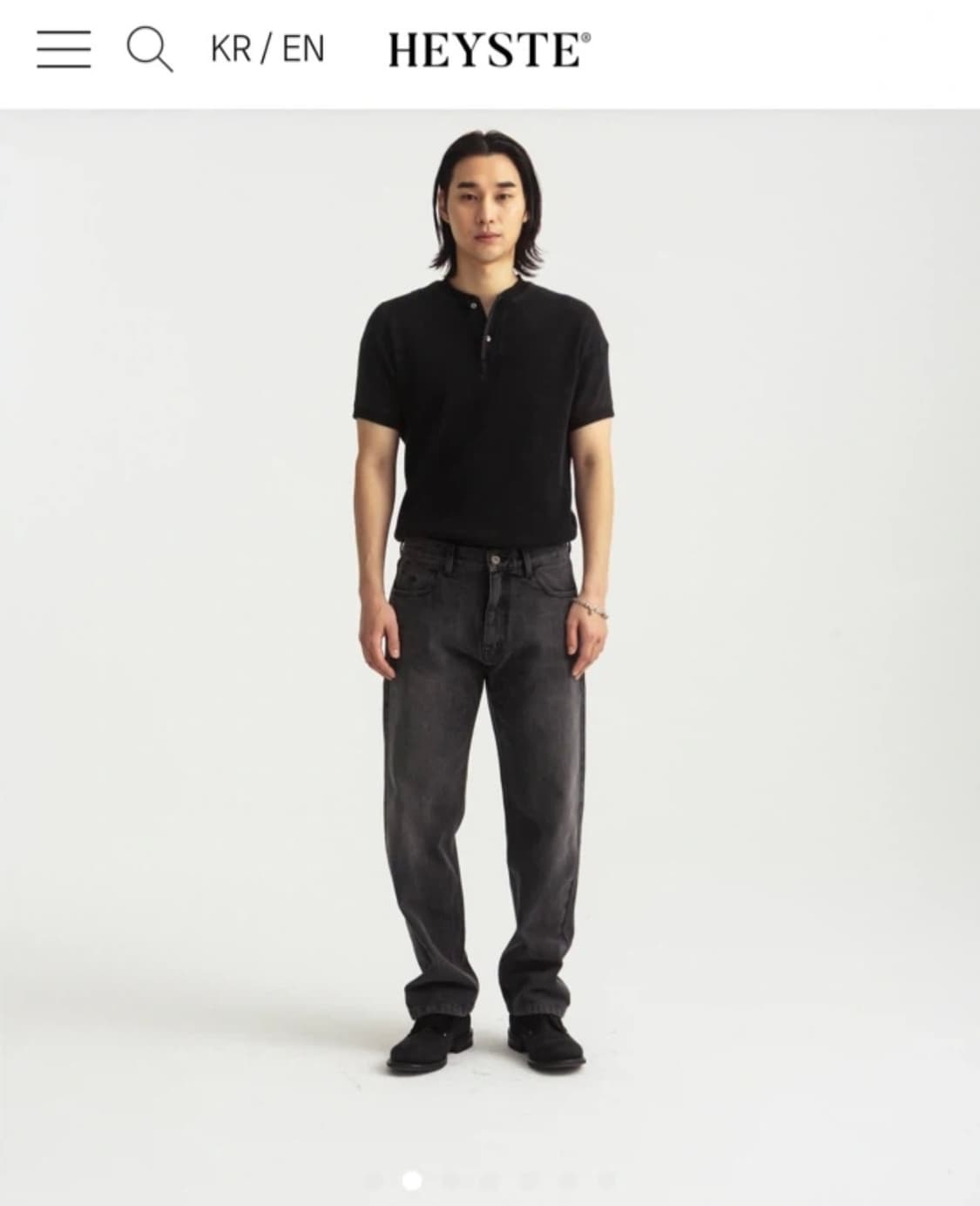 (이번주만가격인하)헤이스트 써멀 와플 헨리넥 티셔츠 3매 일괄 상품이미지2