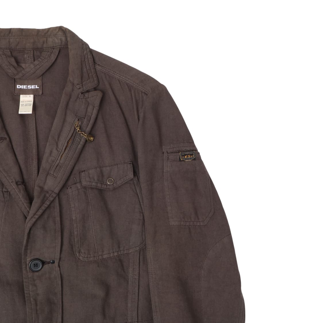 디젤 멀티포켓 바이커 린넨 자켓 상품이미지3