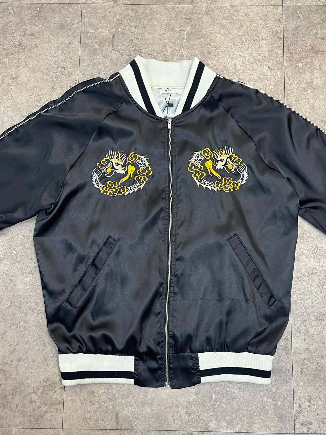 빈티지 자수 스카잔 블랙 M #csz3488 상품이미지5