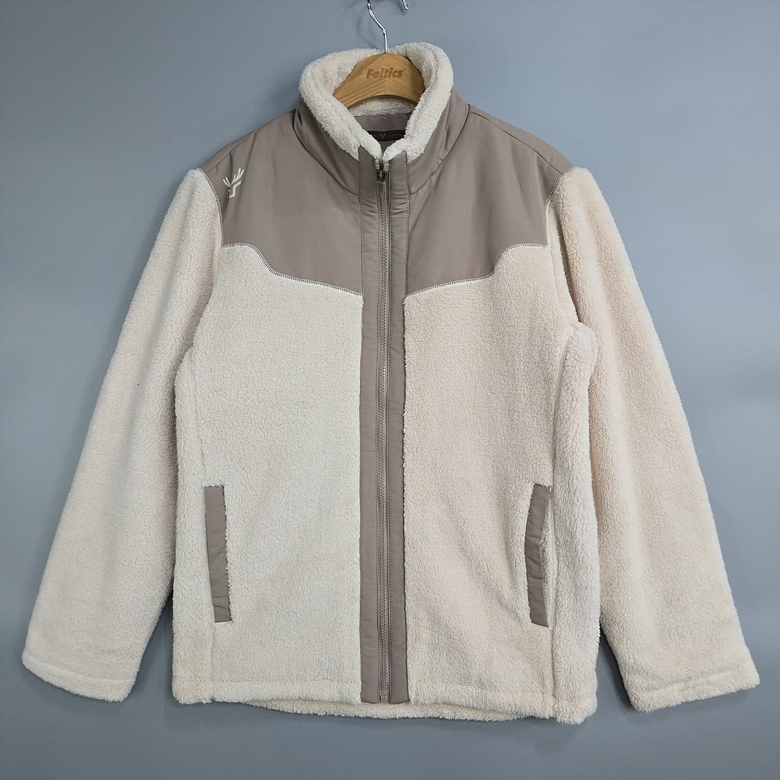 타운젠트(TOWN GENT) 뽀글이 플리스 집업 아이보리 100 상품이미지1