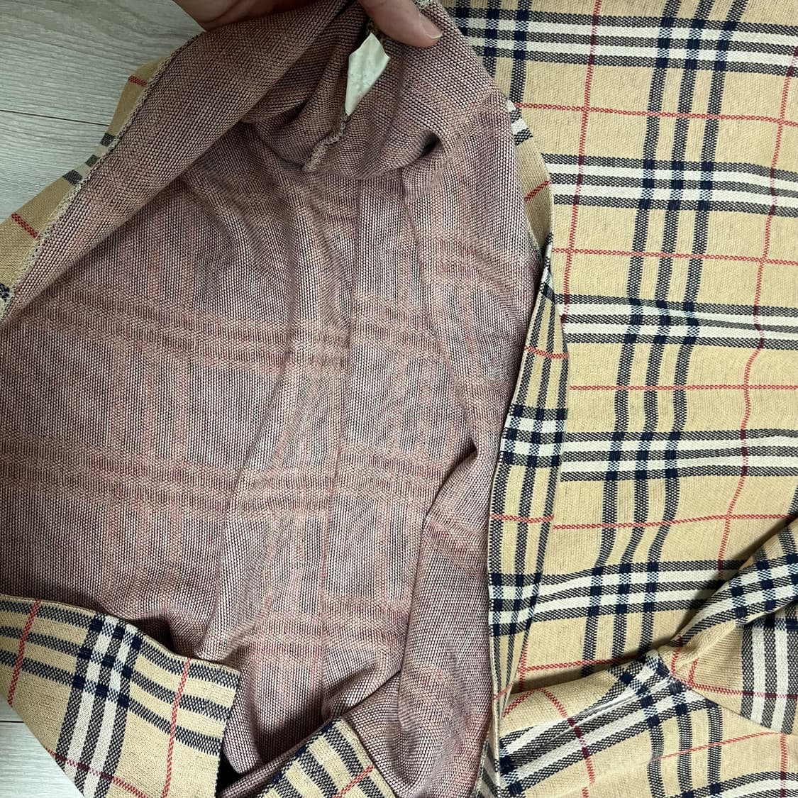 [정품]버버리 노바 체크 긴팔 폴로 셔츠 L 상품이미지7