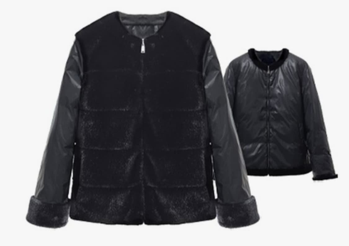 셀렙샵에디션의 FAUX밍크 헝가리구스다운 블랙  상품이미지1