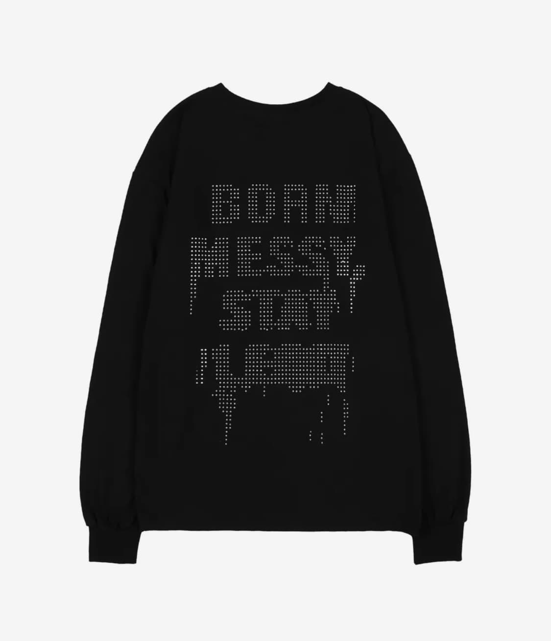 팬시클럽 FF 레터링 롱슬리브 블랙(black)  상품이미지2