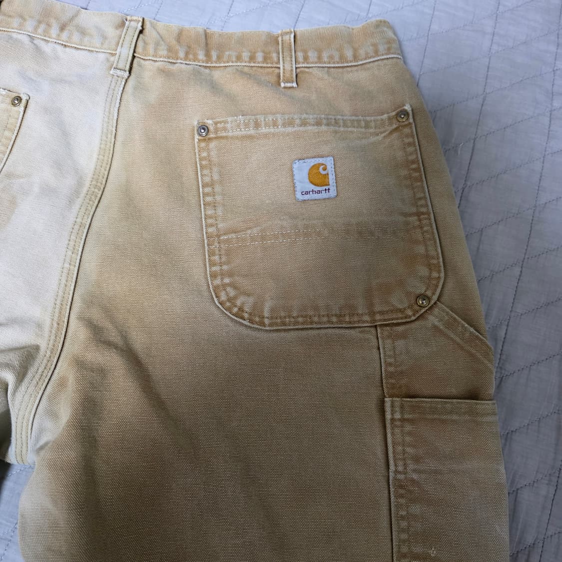 [38X30] 칼하트 더블니 B01 BRN 워크팬츠 크레이지페이드 T-8 상품이미지6