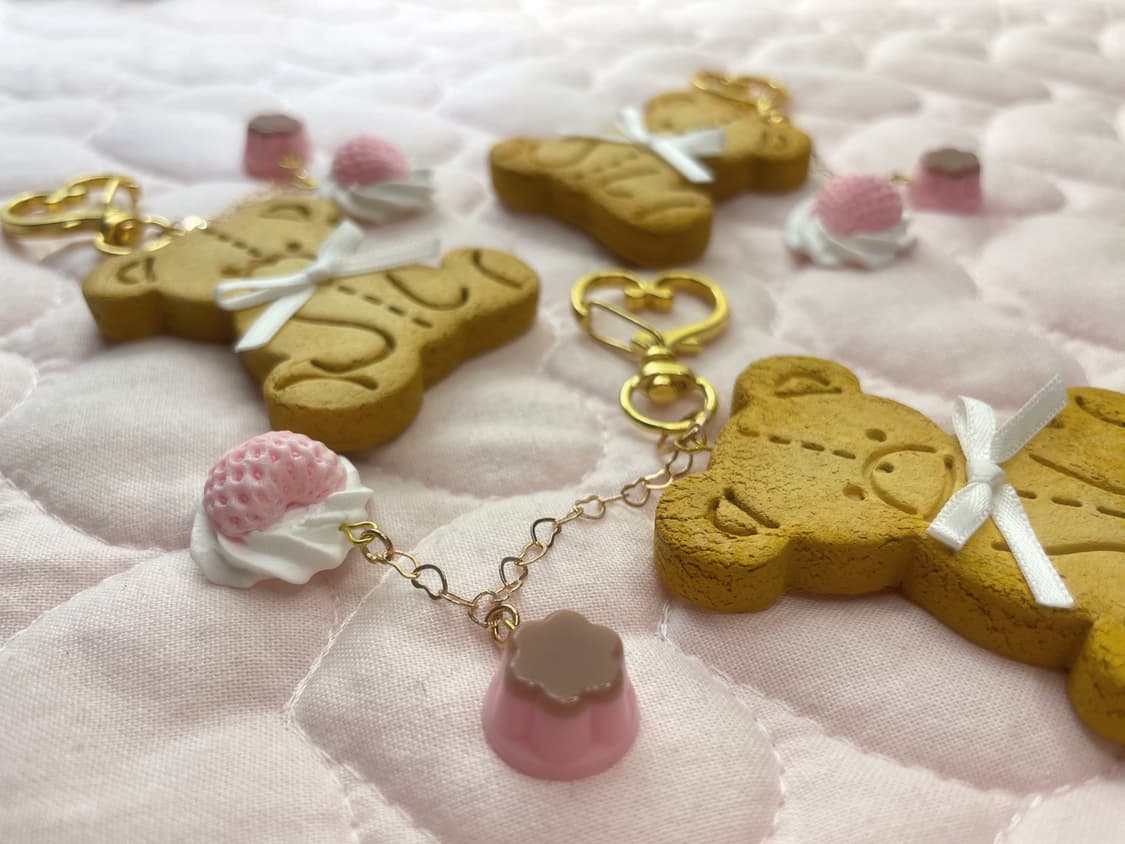테디버터쿠키 키링(Teddy butter cookie keyring) 상품이미지4