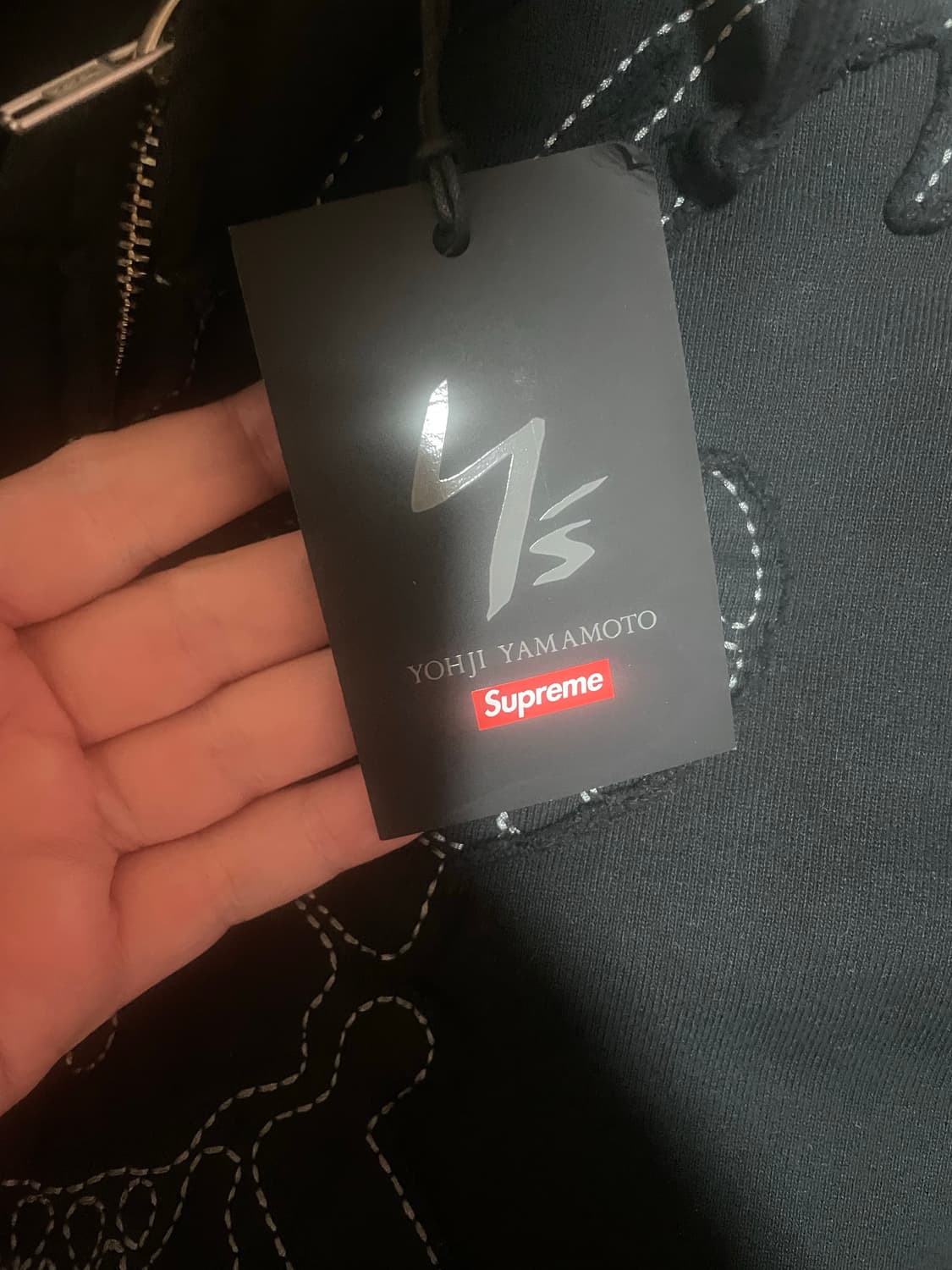 슈프림 요지 야마모토 집업 후드 블랙 상품이미지4