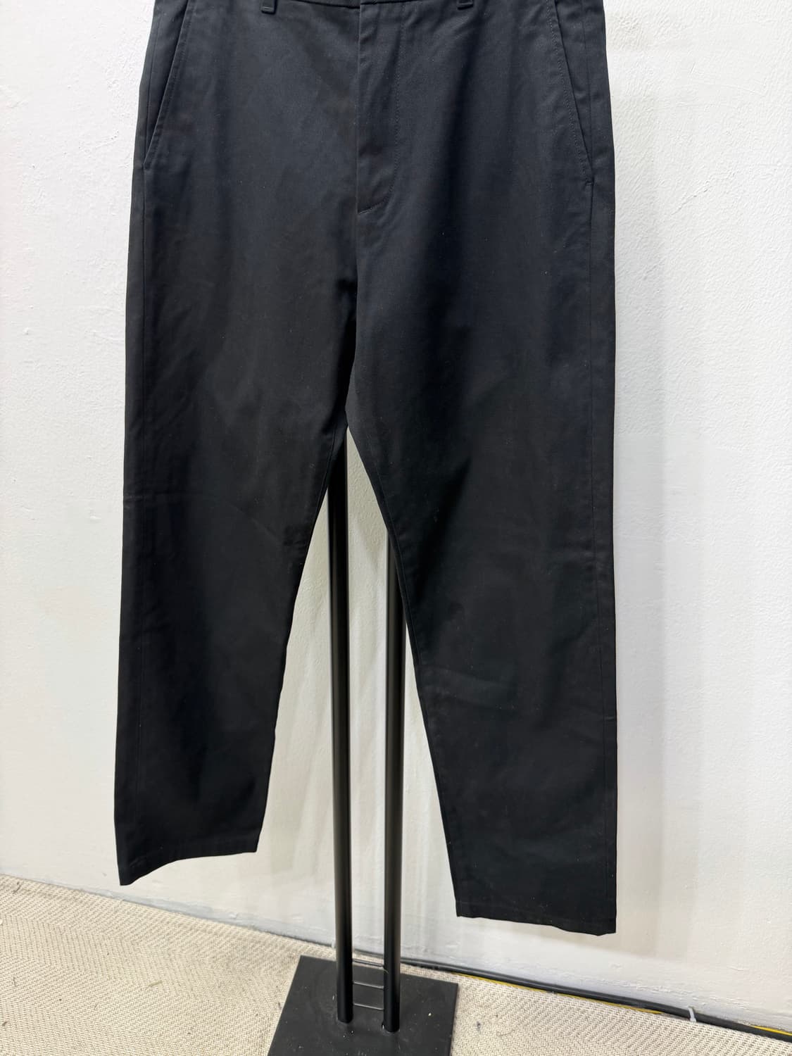 정품) 아르켓 남성 블랙 코튼팬츠 46(30) 상품이미지3