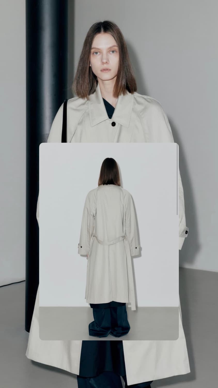 Low Classic Raglan Sleeve Trench Coat 상품이미지2