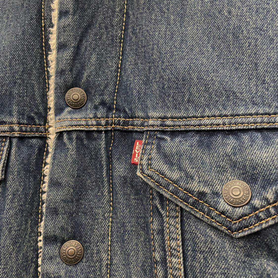 리바이스 타입 3 쉐르파 진청 데님 트러커 자켓 상품이미지5