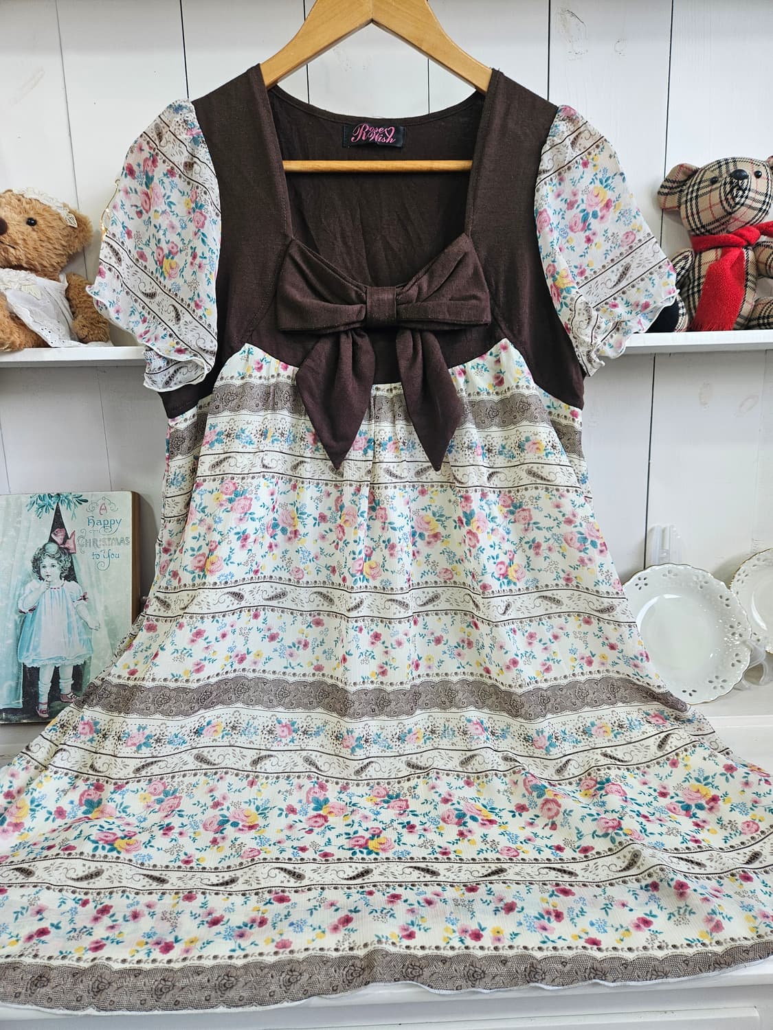 플로럴 리본 원피스 상품이미지1