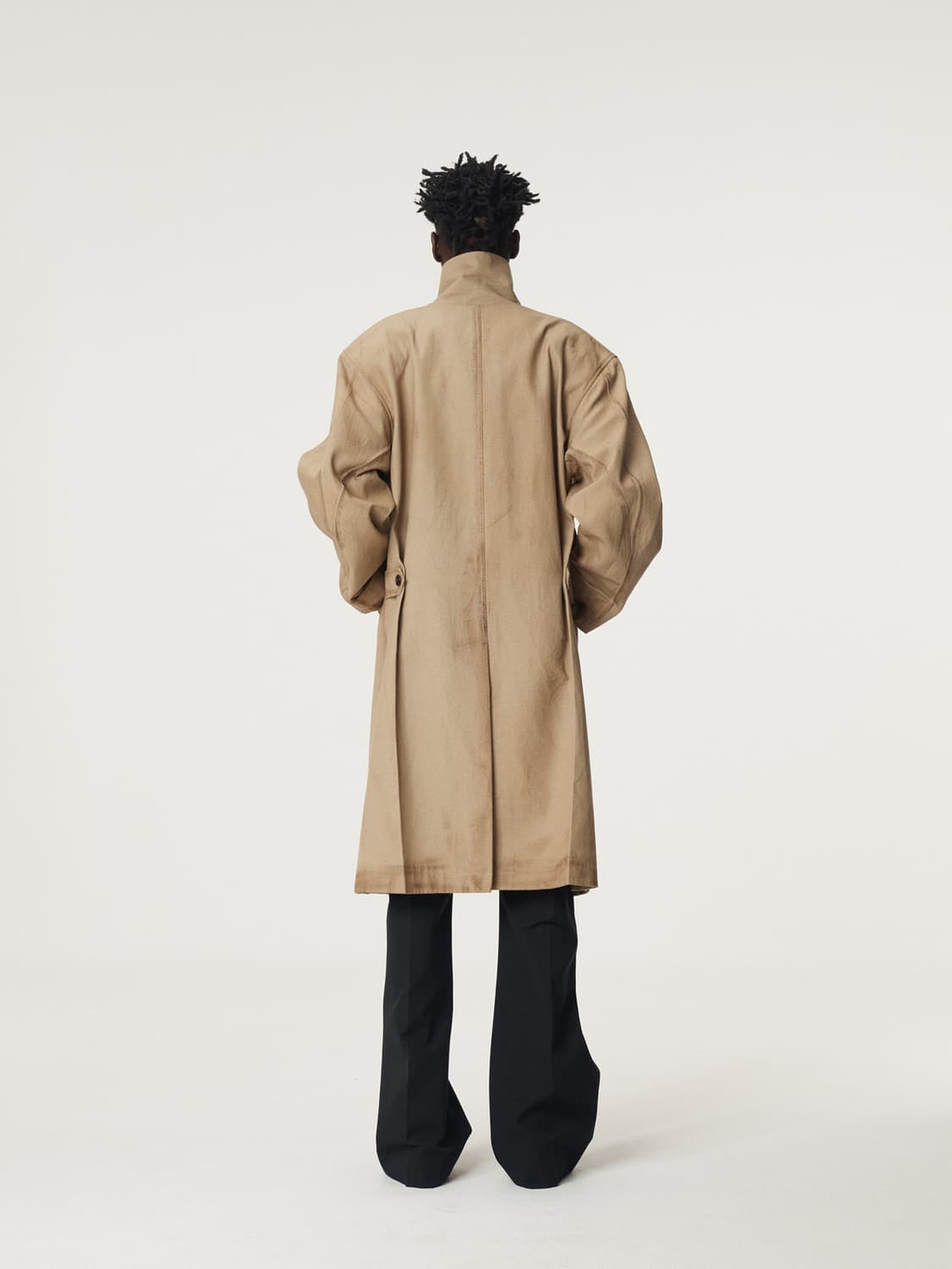 렉토 25FW 빈티지 이펙트 코튼 코트 데저트 상품이미지4