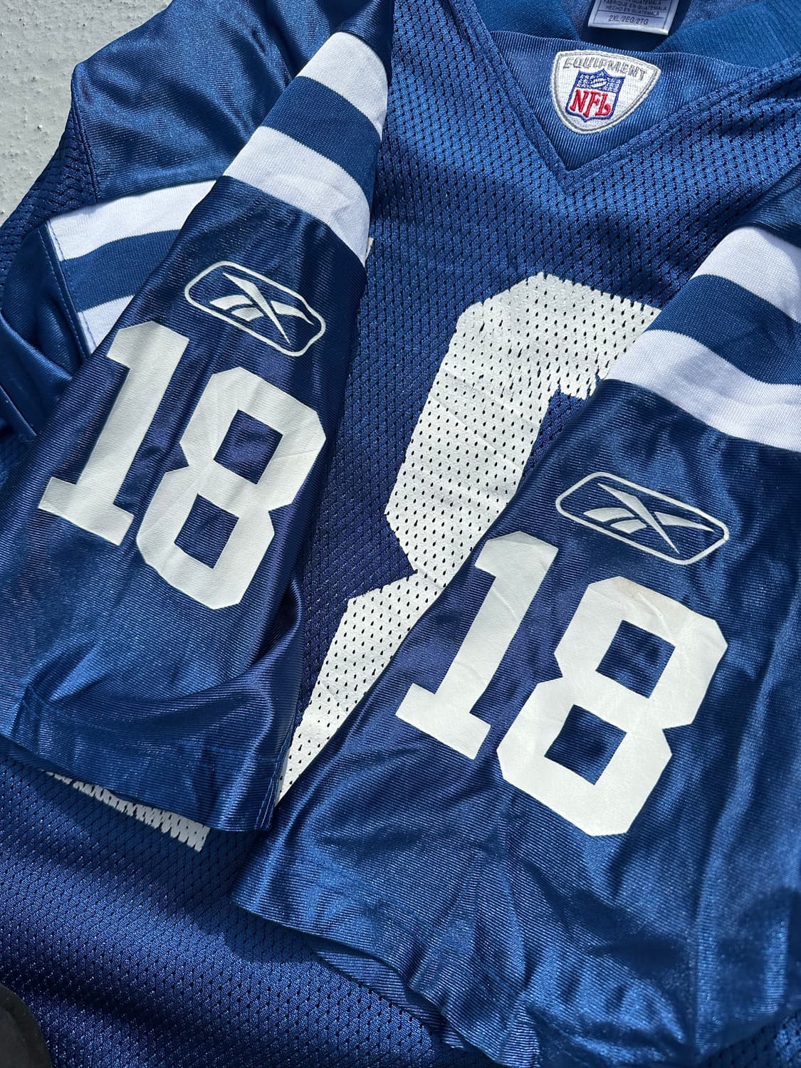 NFL 풋볼져지 2XL 빅사이즈 블루 상품이미지4