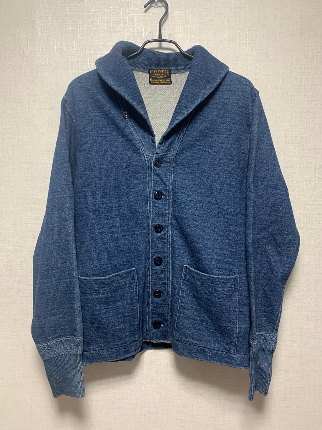 Cootie 인디고 숄카라 가디건 상품이미지1