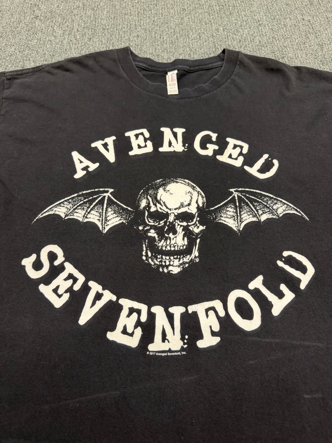 XL) 알스타일 빈티지 스컬 프린팅 반팔 티셔츠 상품이미지3