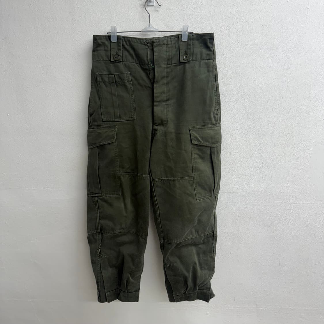 70S SEYNTEX 벨기에군 M-64 필드 밀리터리 와이드 카고 팬츠 상품이미지1