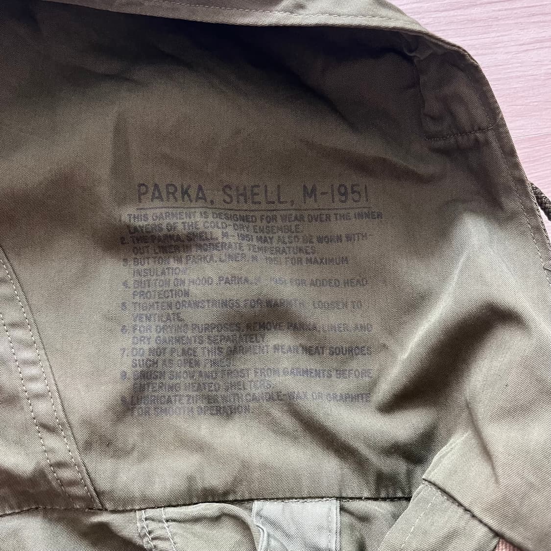 오리지널 밀리터리 M51 피시테일 파카 상품이미지3