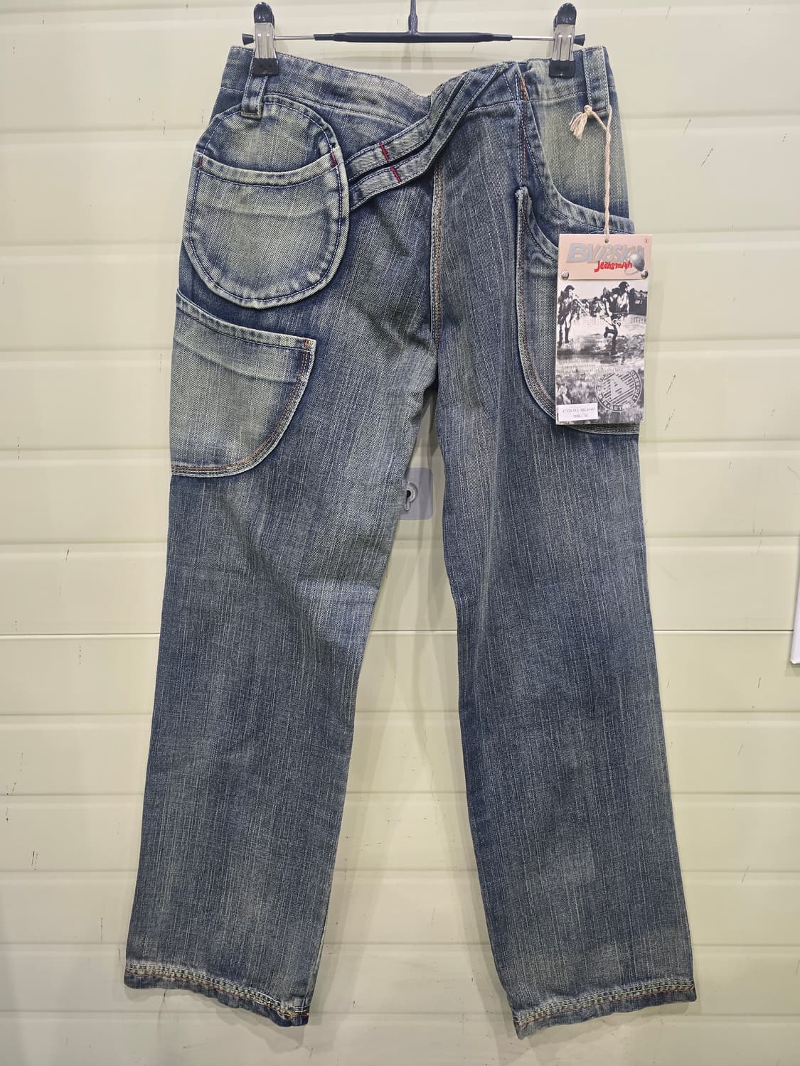 BLUESKIN Y2K 워크웨어 데님 팬츠 남녀공용 상품이미지8