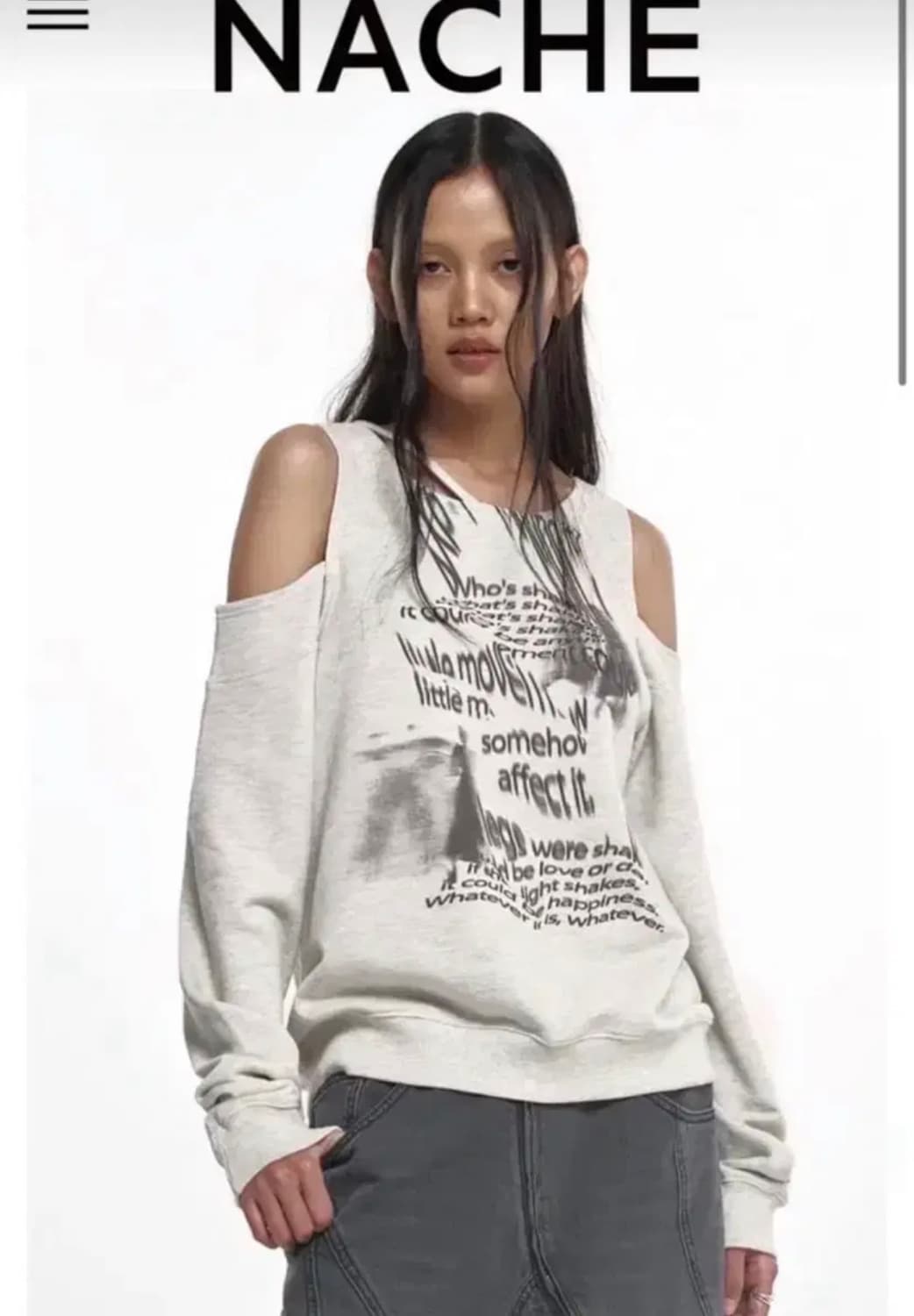 나체 nache bare sweat shirt [oatmeal] 상품이미지1