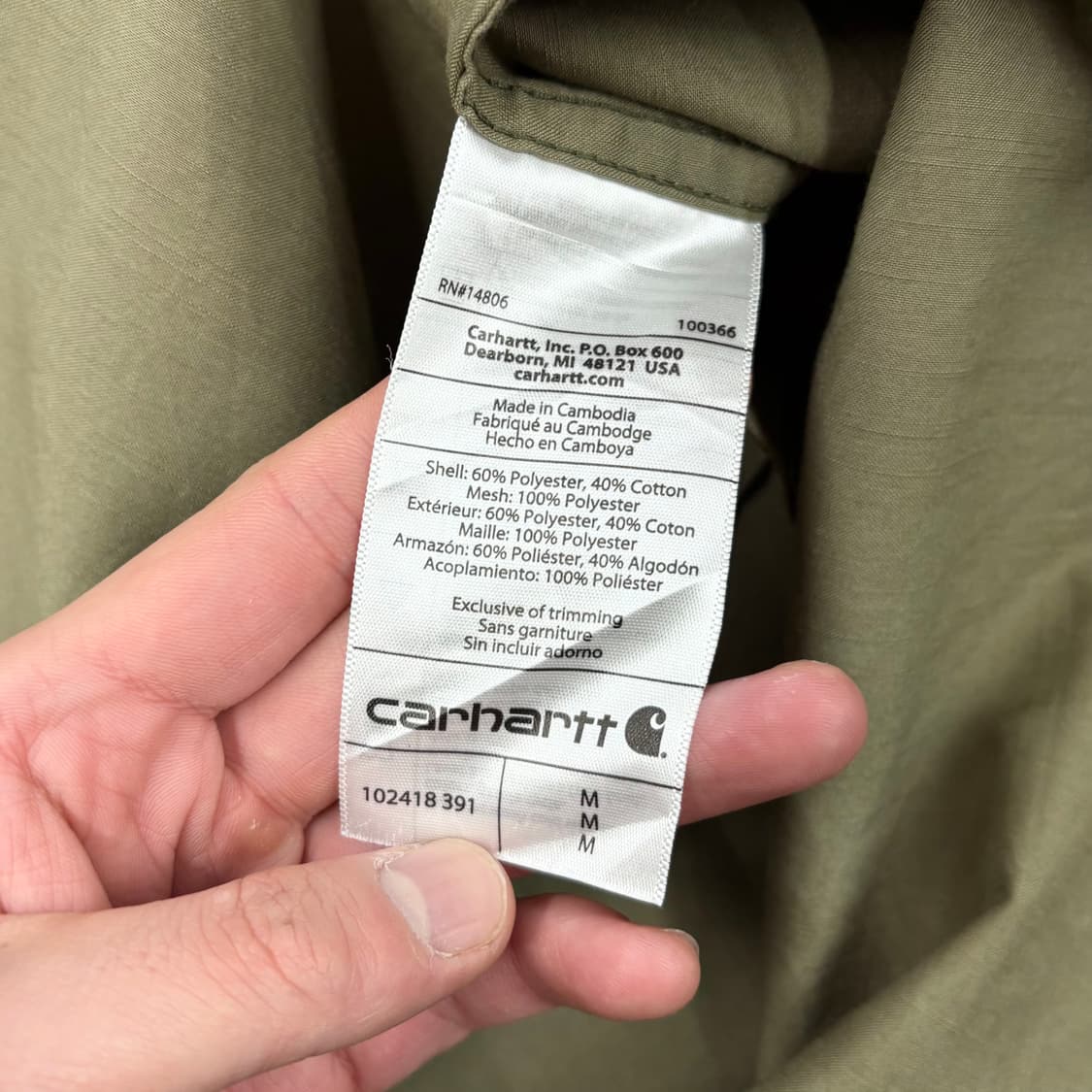 (M) 칼하트 포스 투 포켓 워크 셔츠 상품이미지5