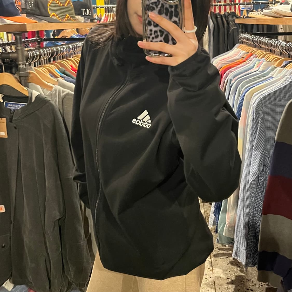 Adidas 아디다스 땀복 후드 바람막이 자켓 상품이미지3