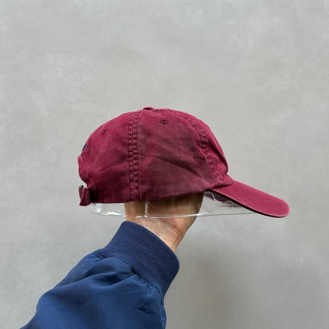 폴로 랄프로렌 코튼 치노 페이드 볼캡 모자 버건디 상품이미지8