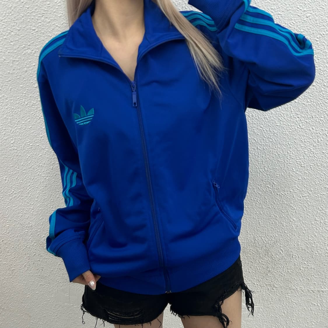 아디다스 파이어버드 민트라인 블루 트랙탑 105 상품이미지2