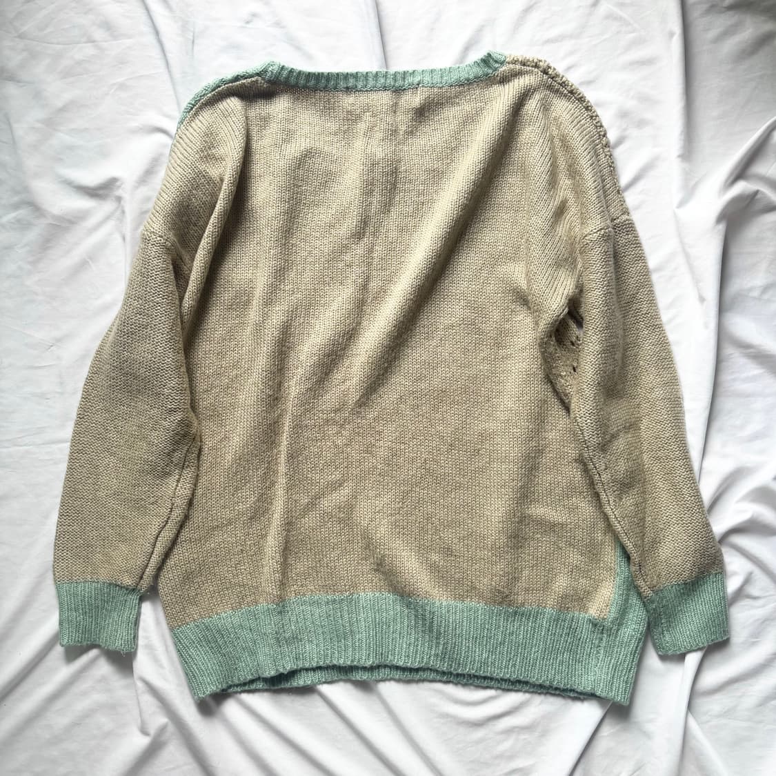 빈티지 하구미 모리 민트 니트 상품이미지3