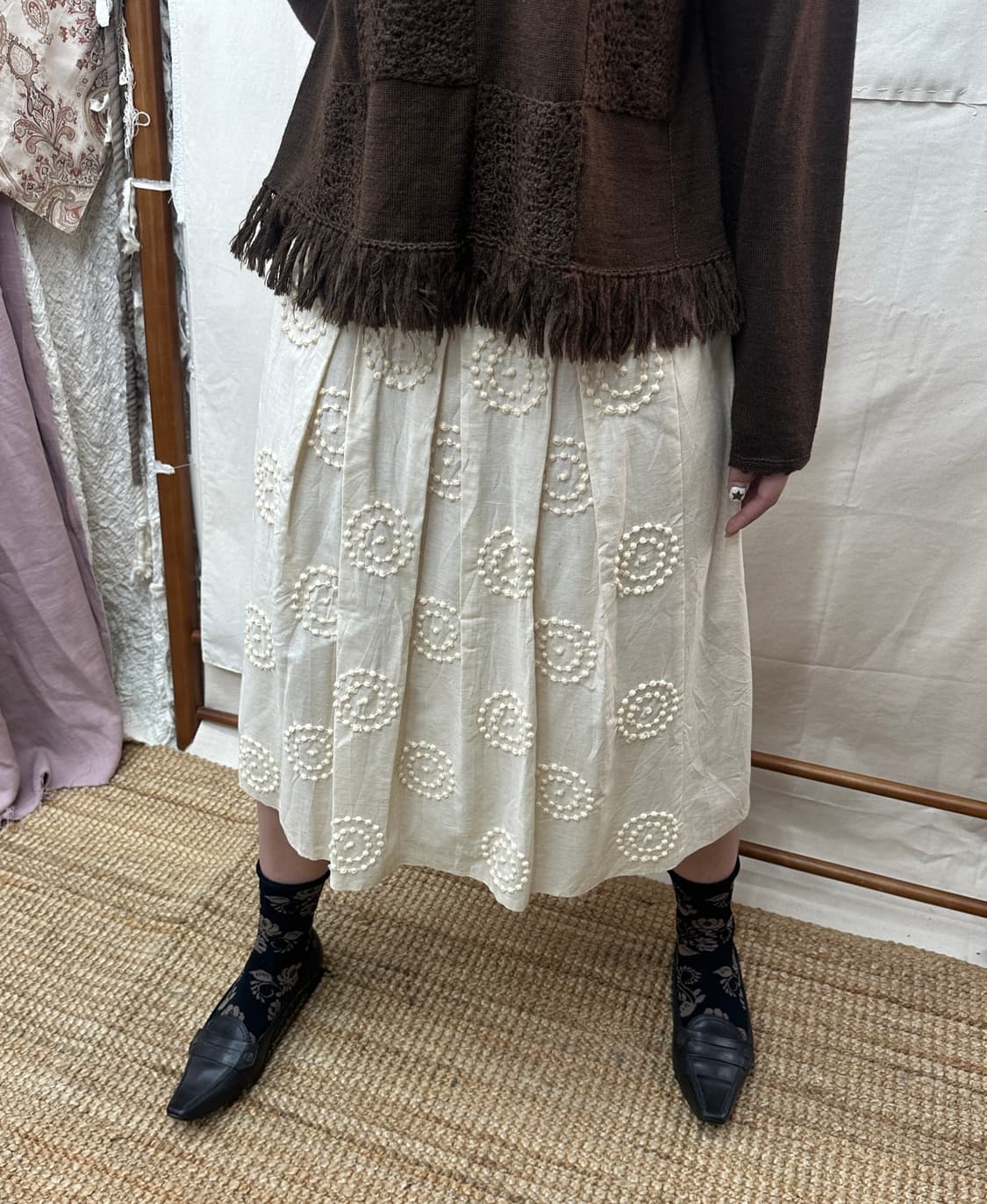 platane patch tassle knit 상품이미지2