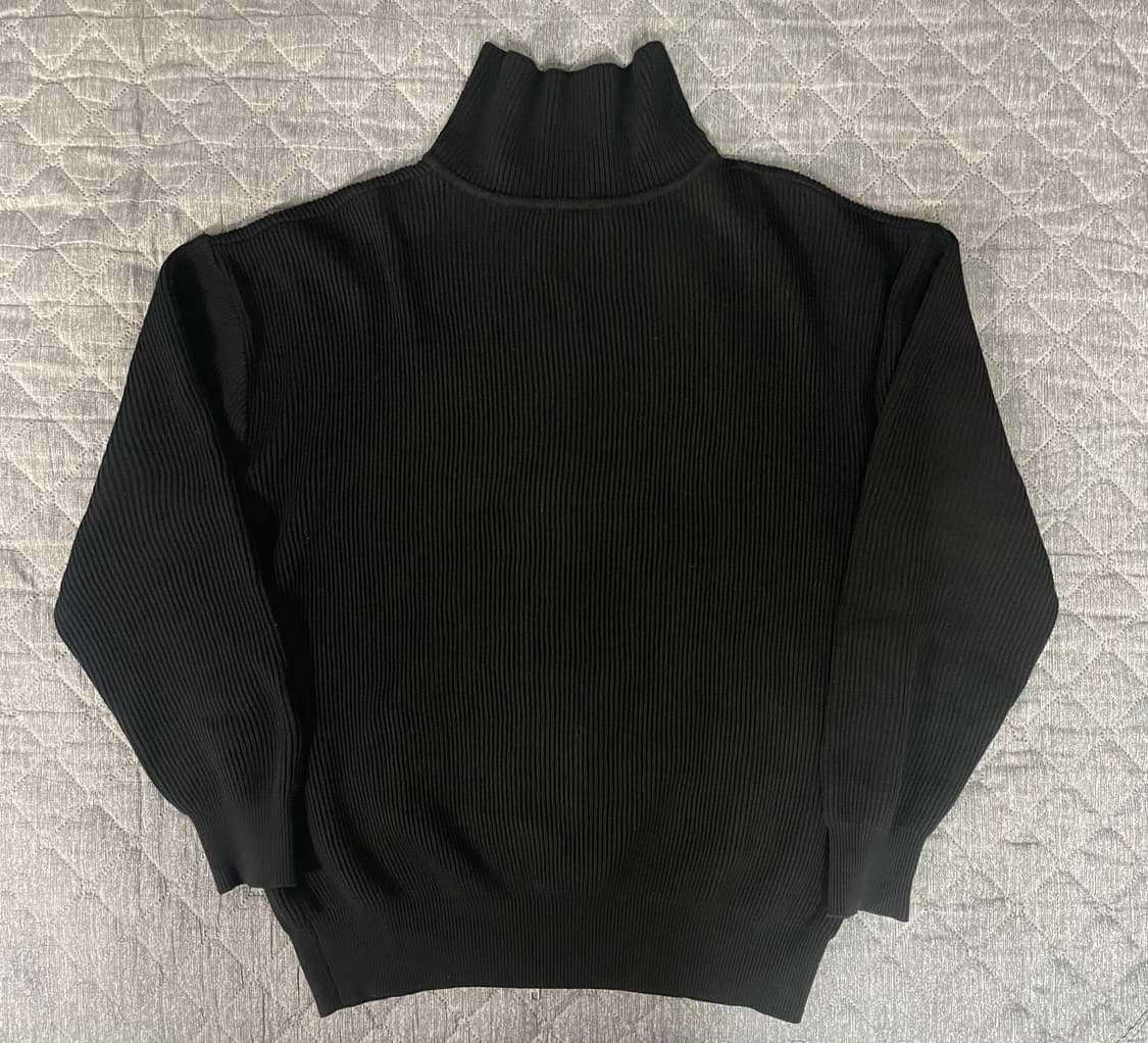 마티스 더 큐레이터 풀집업 니트 블랙 상품이미지3