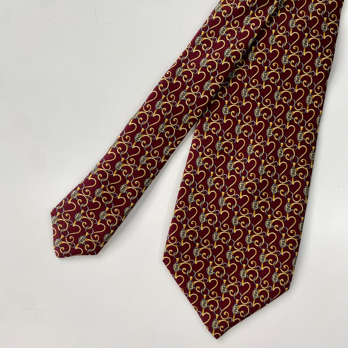 펜디 (FENDI) FF모노그램 명품 정품 넥타이 상품이미지3