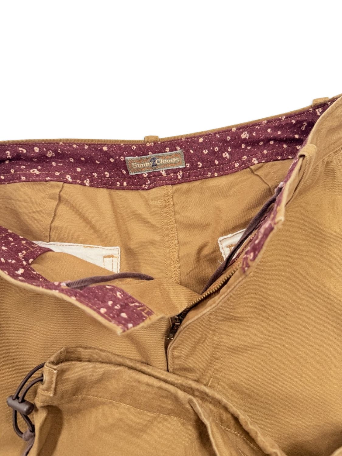 빈티지 sunny clouds 오랜지 브라운 와이드 카고 팬츠 상품이미지6