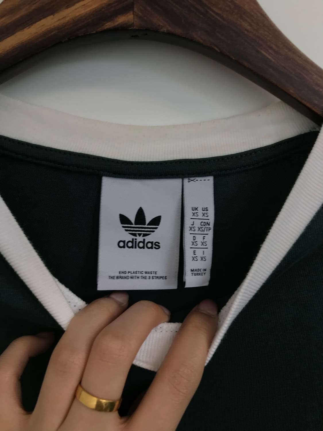 아디다스 3s 그린 반팔 링거 티셔츠 상품이미지6