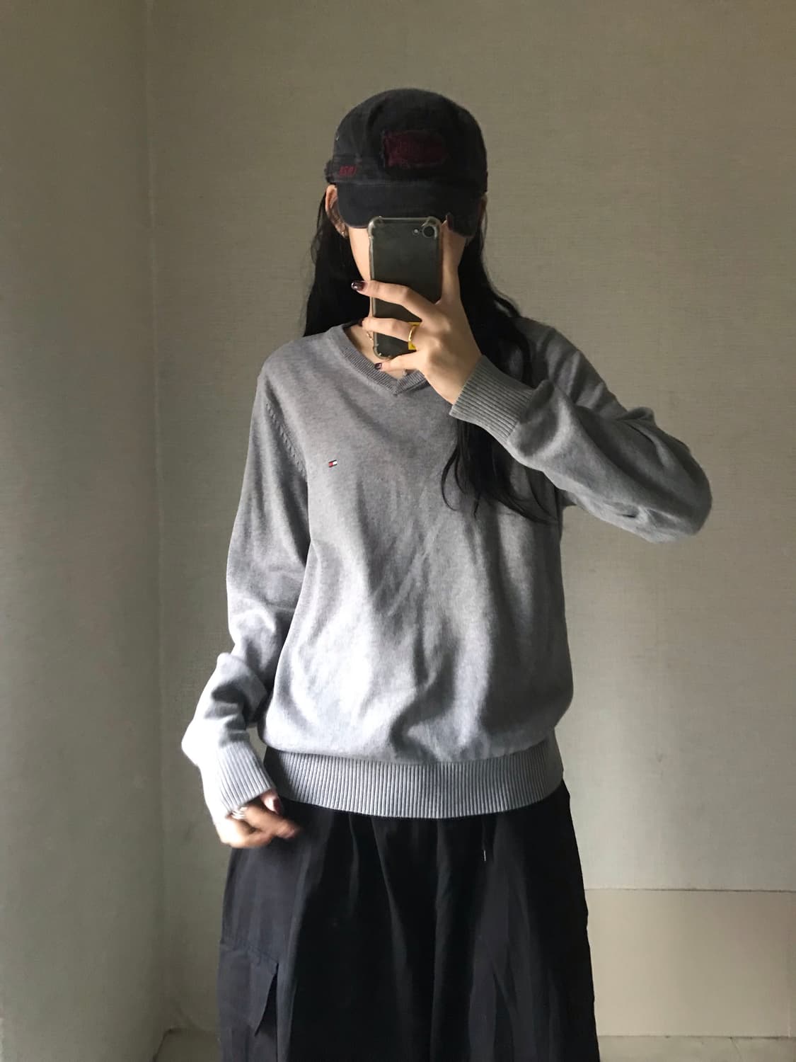 타미힐피거 그레이 니트 상품이미지4