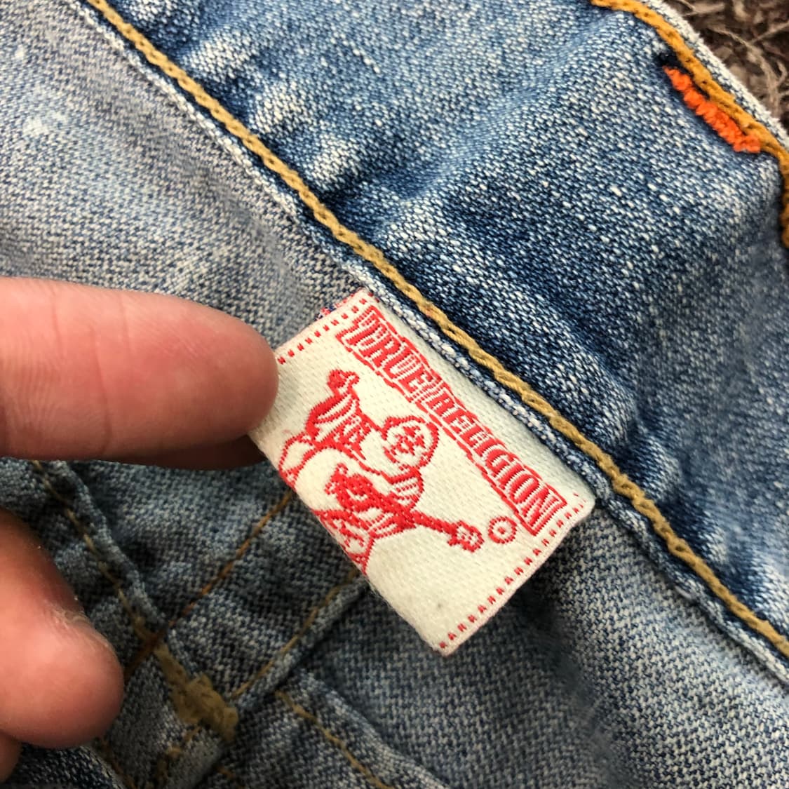 트루릴리전 조이 하프 디스 데님 팬츠 상품이미지8