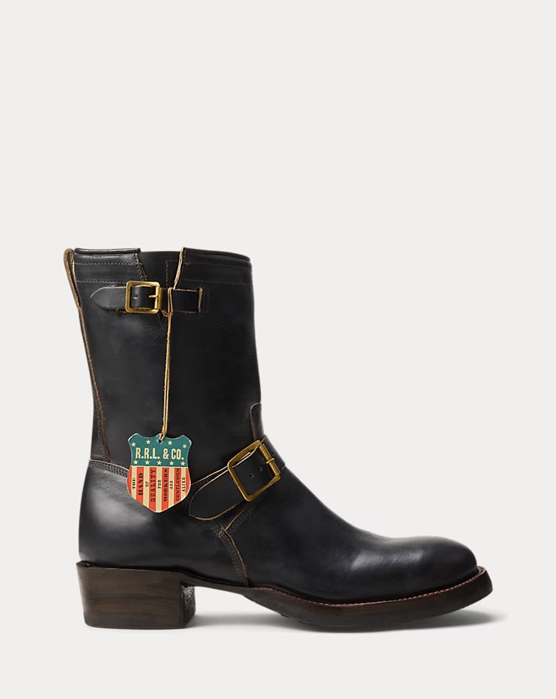 RRL 엔지니어 레더 부츠 9 D 상품이미지2