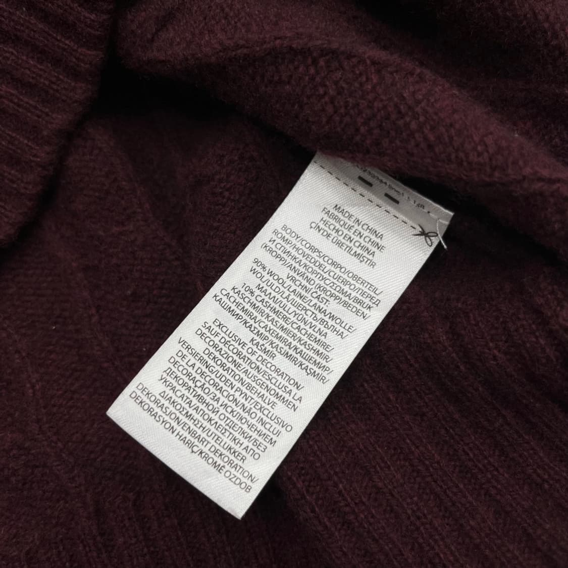 폴로 랄프로렌 그린포니 버건디 꽈배기 니트 XL 상품이미지5