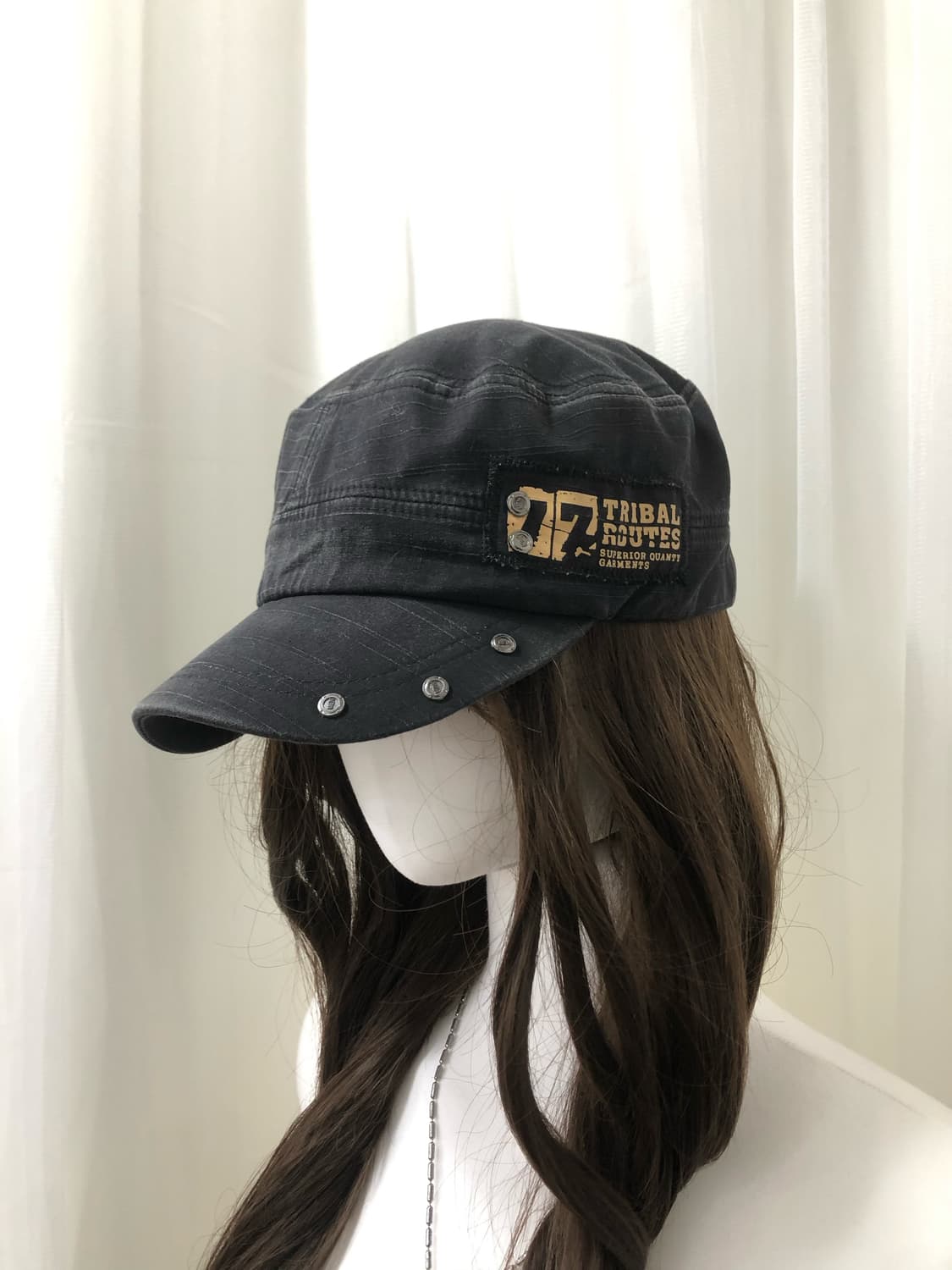 black grunge military cap 상품이미지2