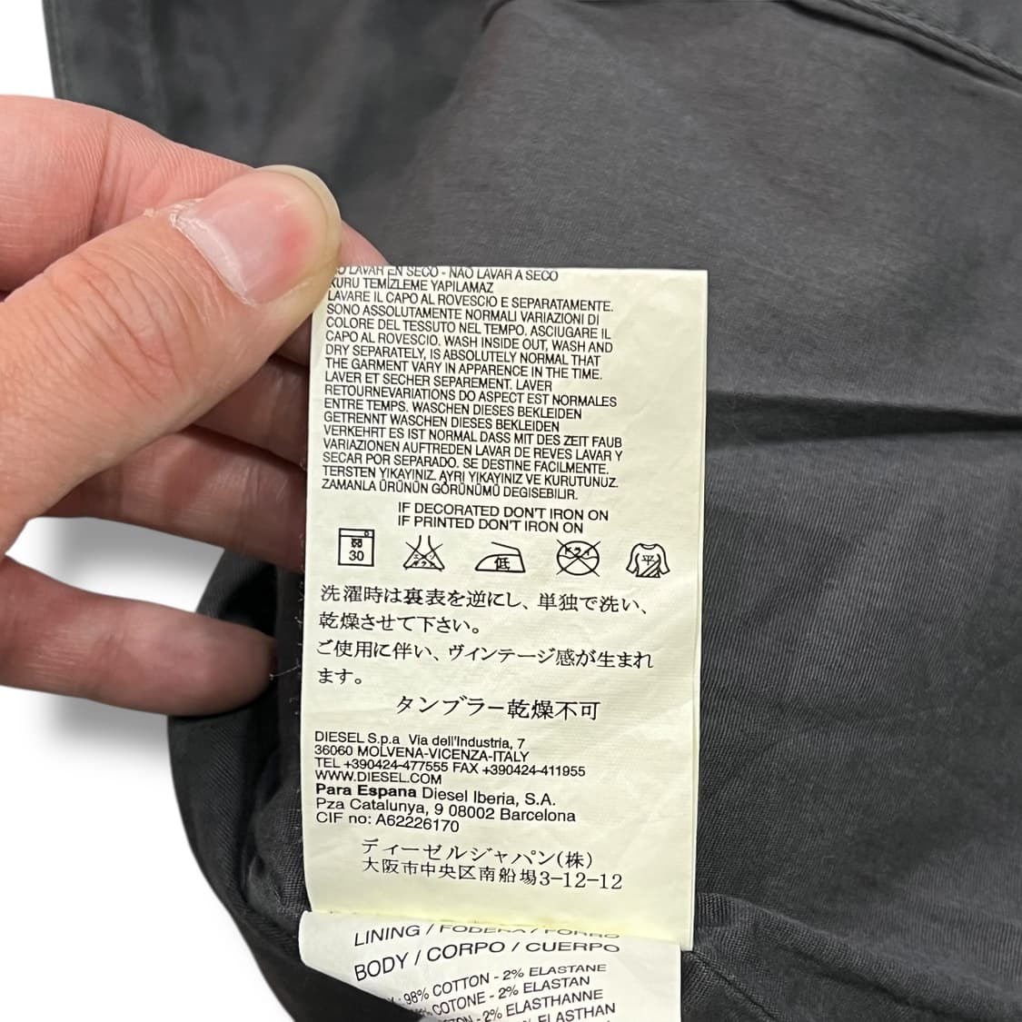  디젤 원버튼 블레이저 y14298 상품이미지9