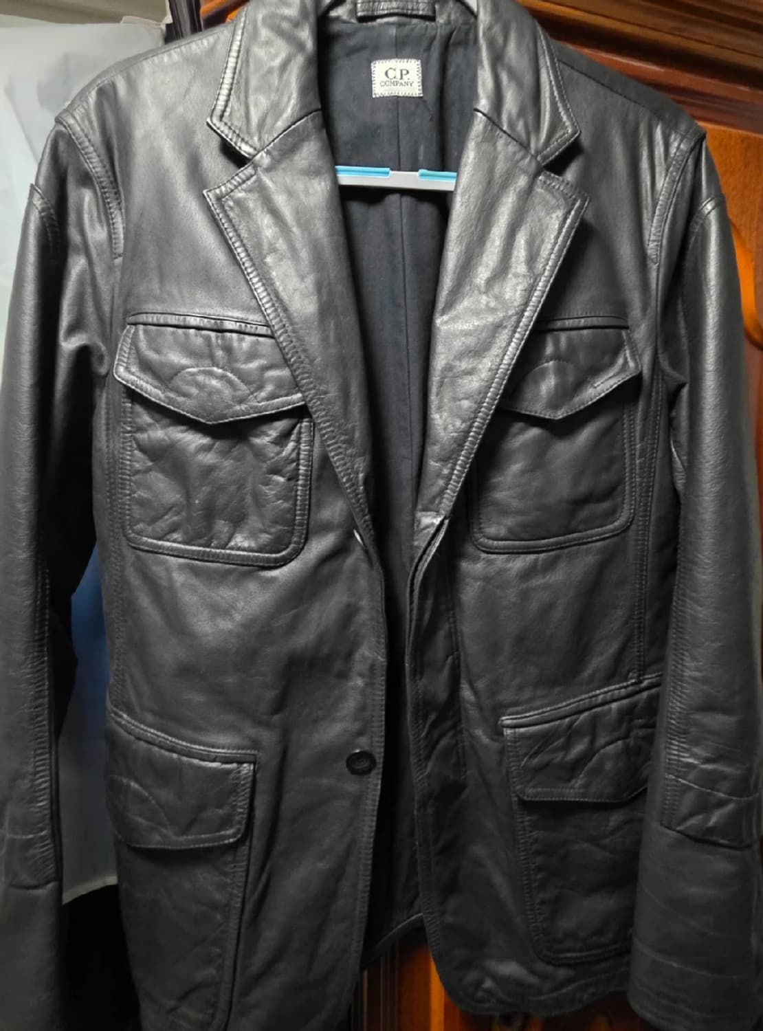 [인터메조] CP컴퍼니 스톤 레더자켓 / 95-100 상품이미지1
