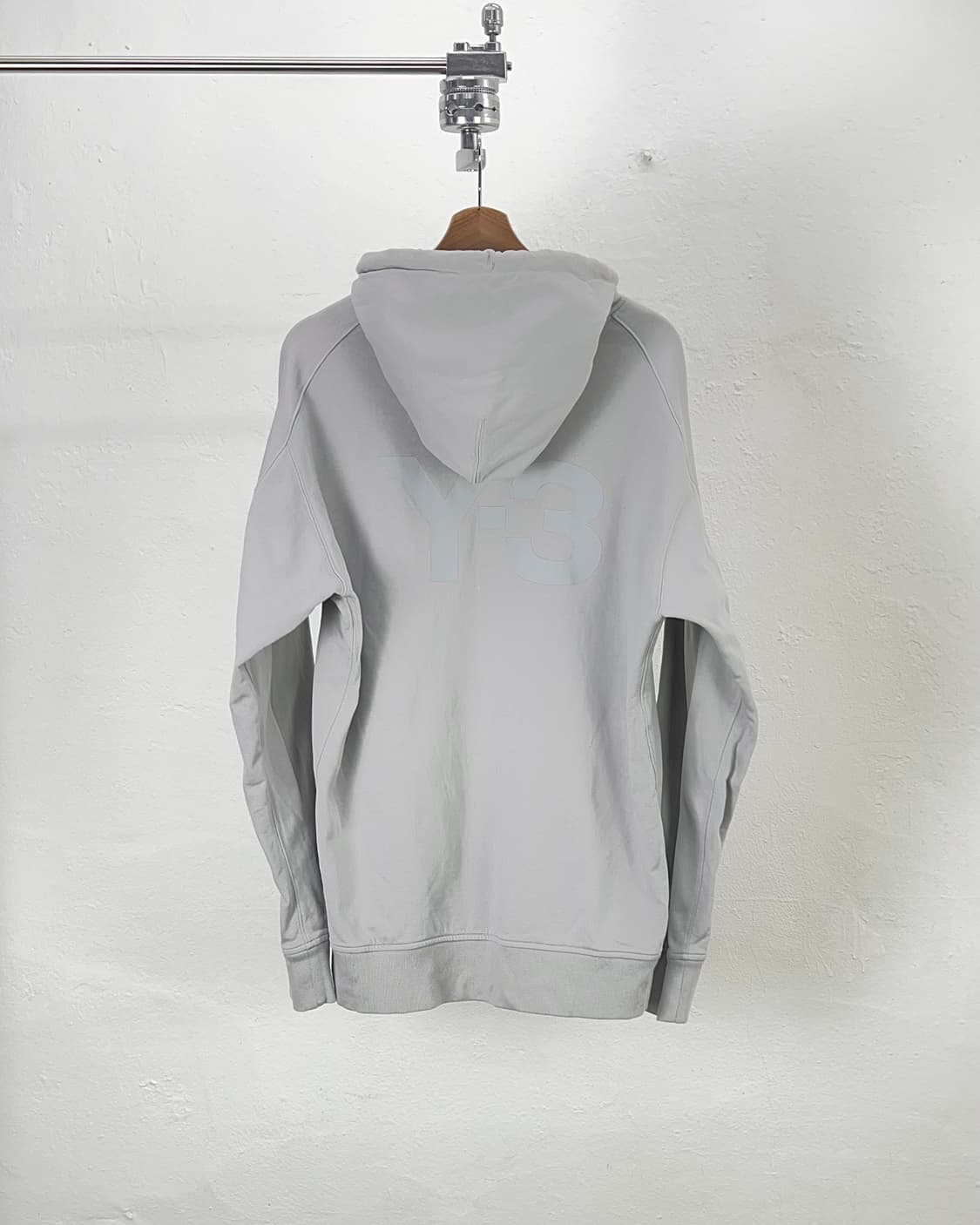 y-3 라이트 그레이 레이어드 스트레치 후디 상품이미지6