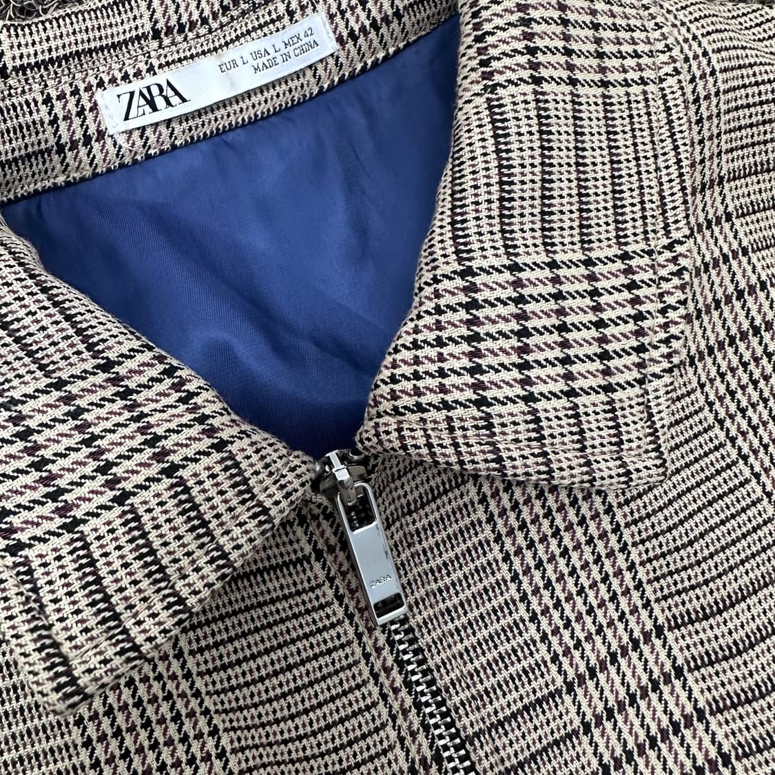 ZARA 자라 하운드 블루종 자켓 L  상품이미지3