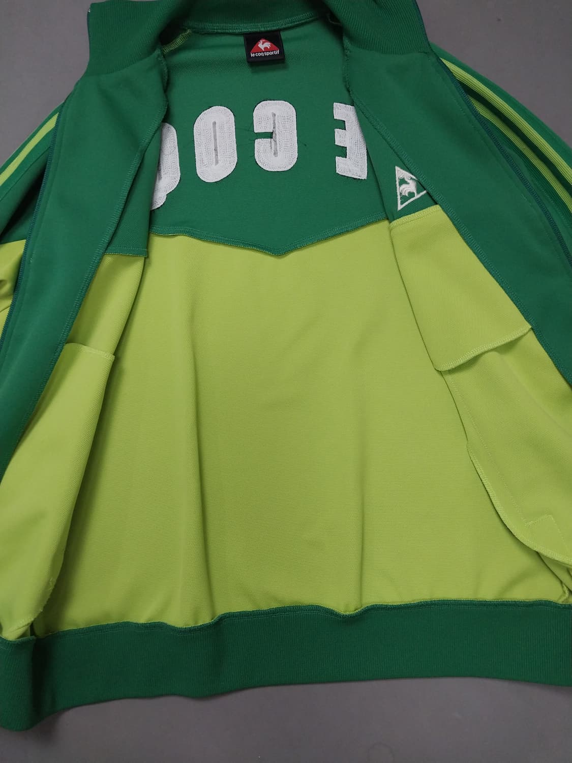 [L] 르꼬끄 스포르티브 그린 배색 저지 트랙탑 자켓 상품이미지6