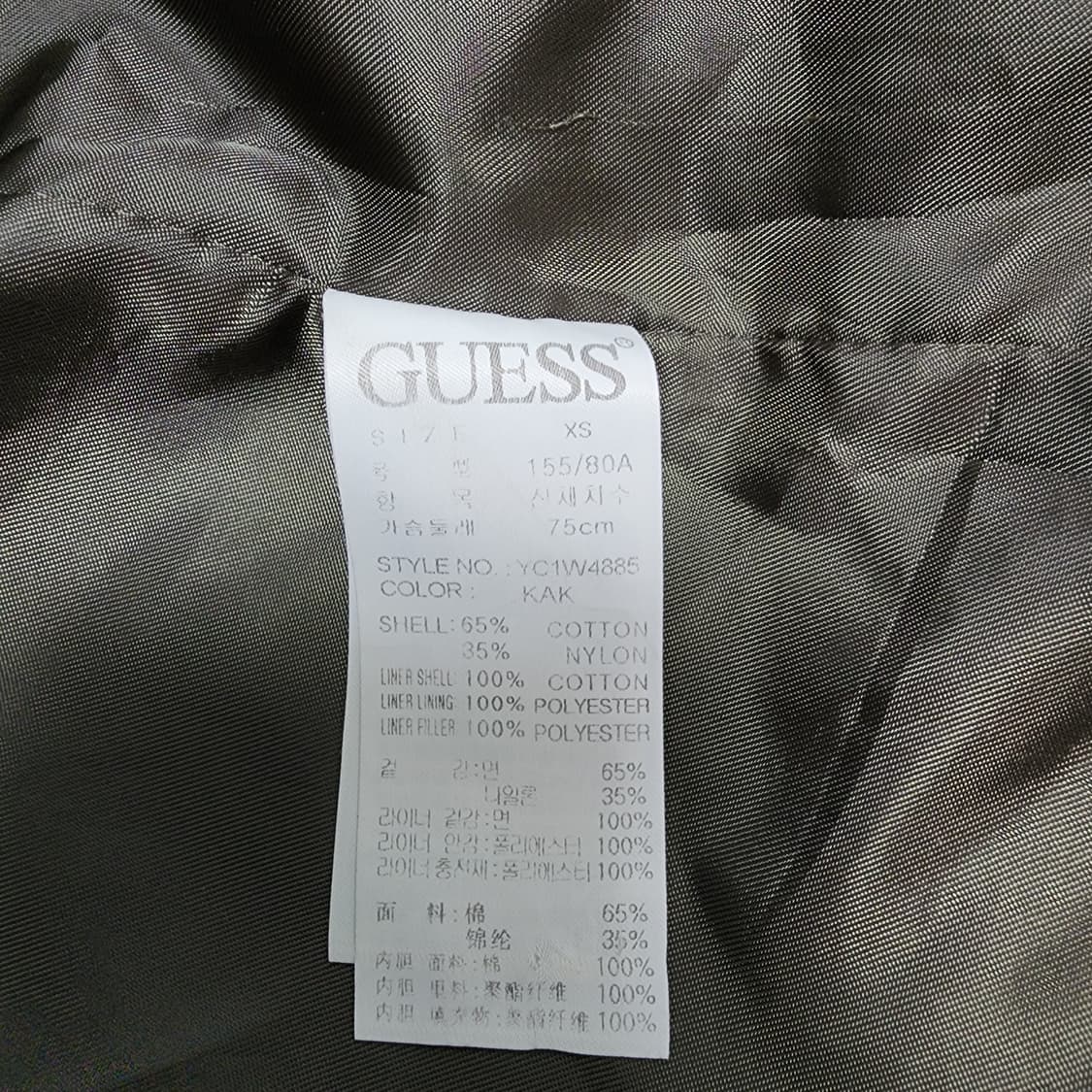 게스 여성 카키 야상 자켓 xs 상품이미지5